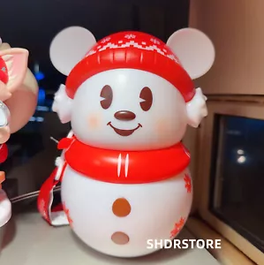 Disney authentic 2023 Christmas Mickey mouse popcorn bucket Disneyland exclusive - Picture 1 of 1