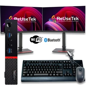 Lenovo ThinkCentre M700 Tiny PC Monitor Bundle Intel i3-6100T 8GB/500GB WiFi+BT - Afbeelding 1 van 21