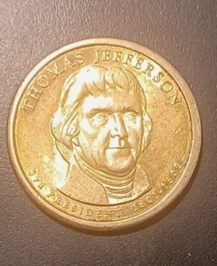 2007-D THOMAS JEFFERSON Presidential $1 3rd President 1801-1809 US Coin (#1) - Picture 1 of 2