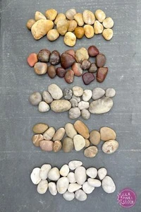 800 g Flußsteine Flußkiesel Dekosteine poliert 20-80mm bemalen basteln - Bild 1 von 21