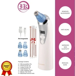 Electric Blackhead Remover Facial Vacuum Face Skin Cleaner Pore Comedone Suction - Picture 1 of 6