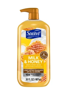 Suave Essentials Gentle Body Wash, Milk & Honey, 30 oz... - Picture 1 of 3
