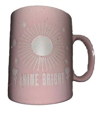 Taza de té de café rosa brillante Shine 18 OZ de Boston Warehouse NUEVA Foto 1 de 3
