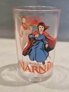 Vintage Promotinal French Amora Mustard Narnia Decorated Small Drinking Glass GC - Picture 1 of 4