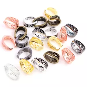 New Baroque Pendant Pinch Bail Clasps Necklace Hooks Clips Connector DIY Jewelry - Picture 1 of 19