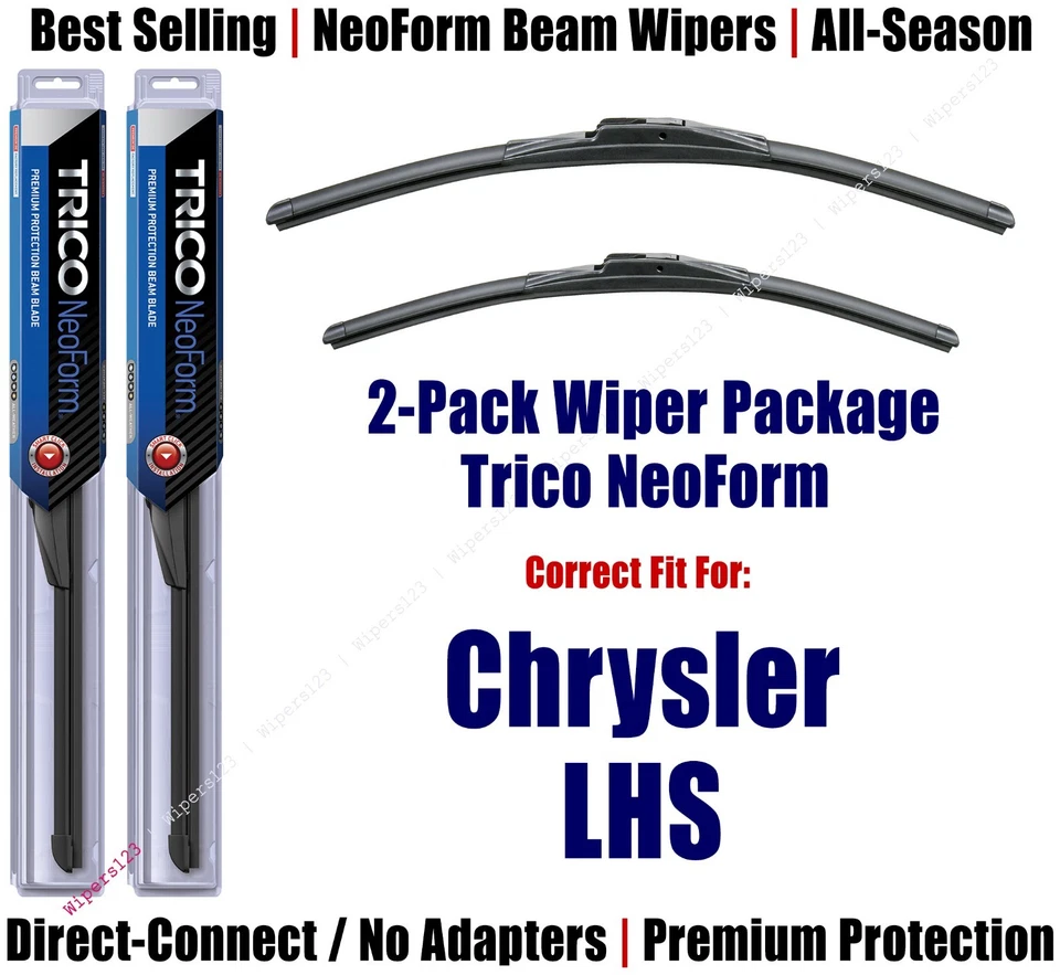 2pk Super-Premium NeoForm Wipers fit 1997-2001 Chrysler LHS - 16240/220 - Image 1 of 1
