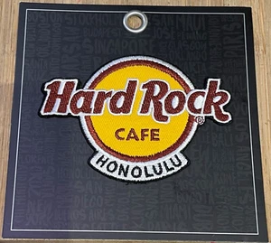 Distintivo toppa Hard Rock Cafe Honolulu Hawaii classico ricamato logo HRC FERRO SU - Foto 1 di 1