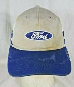 Beat Up Ford Collection Hat Distressed Strapback Adjustable Side Stripe Cap  - Picture 1 of 7
