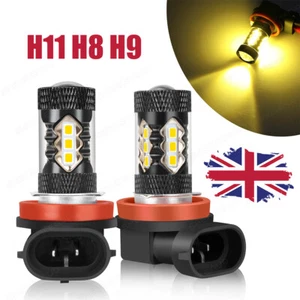 2x H8 40W 3000K Golden Yellow For BMW Angel Eyes Halo Rings Foglight Bulbs NEW - Picture 1 of 14