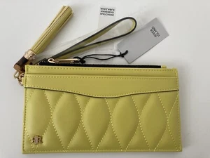 RIVER ISLAND LIME QUILTED PURSE SLIM new