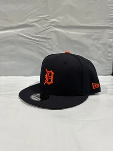 Authentic MLB Detroit Tigers 9FIFTY Adjustable Snap-Back New Era Cap-Navy/Orange - Picture 1 of 4