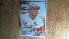 1967 Topps baseball card # 108 Alex Johnson EX