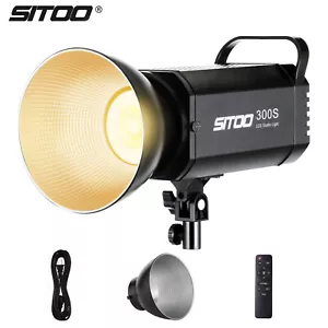 SITOO 300W Bi-Color LED Continuous Video Light Spotlight Kit 2800-6800K Remote - Picture 1 of 13