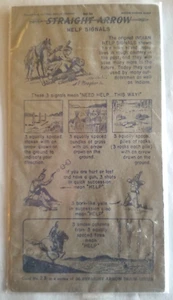 1949 Nabisco Straight Arrow Collector Card #23 ( Help Signals ) 7.5" X 4" - Picture 1 of 7