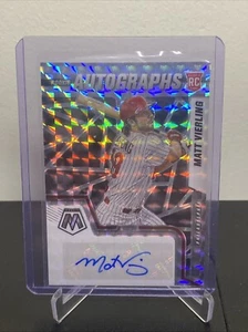 2022 Panini Mosaic - Rookie Autographs Mosaic Prizm #RAM-MV Matt Vierling (RC) - Picture 1 of 2