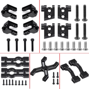 Tie Rod Linkage Fixed Mount Body Side Plate Rear Mount Kits for RC 1/18 LOSI LMT - Picture 1 of 46