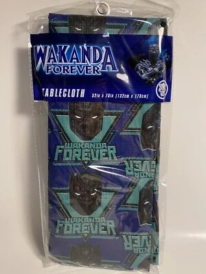 Mantel Marvels Blackpanther Wakanda 2022 52" x 70" fiesta NUEVO decoración fiesta Foto 1 de 4