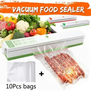 Vacuum Sealer Machine Food Preservation Storage Saver Automatic With 10 Seal Bag - Picture 1 of 35