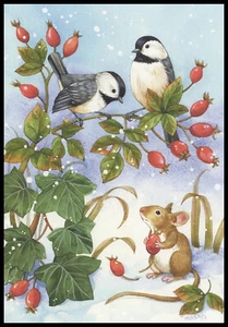 Tarjeta de felicitación - Bird Mouse - Jane Maday - Navidad - 0373 - Imagen 1 de 2