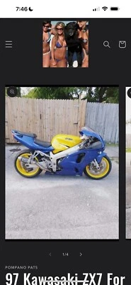 96-03 KAWASAKI NINJA ZX-7R ZX7 ENGINE MOTOR COMPLETE ASSEMBLY 19k MILES please - Image 1 of 4