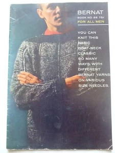 FOR ALL MEN - BERNAT Book No. 88 (1960) - Vintage Knitting Patterns - Picture 1 of 16