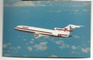 Donald Trump Shuttle Airline 1992 Boeing 727 avión postal tamaño tarjeta - Imagen 1 de 1