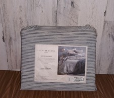 Lucky Brand Home Sante Fe Stripe TWIN Duvet Cover & Sham Set Blue