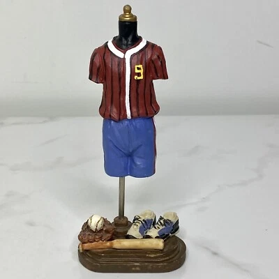 Baseball Player Uniform Figurine Statue Shelf Sitter Display Tabletop #9 Glove - Image 1 of 4