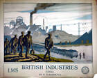 British Industries - Coal Lms Poster 1924 Old Railway Photo