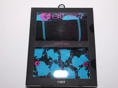 Calzoncillos boxer Ethika talla mediana - salpicaduras azules - The Staple + calcetines Foto 1 de 3