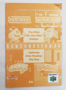 para completar Namco Museum 64 AUTÉNTICO Manual de instrucciones Nintendo N64 musum - Imagen 1 de 7