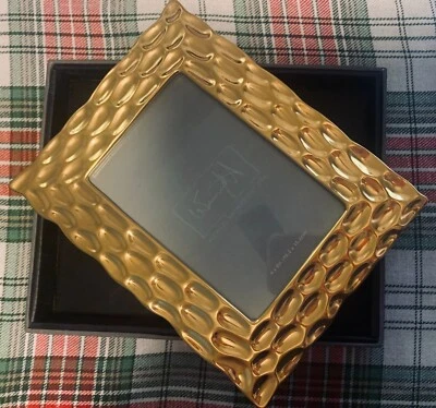 MARCO DE FOTOS DE PORCELANA CHAPADO EN ORO MICHAEL WAINWRIGHT TRURO 4 X 6" 858212 NUEVO EN CAJA Foto 1 de 4