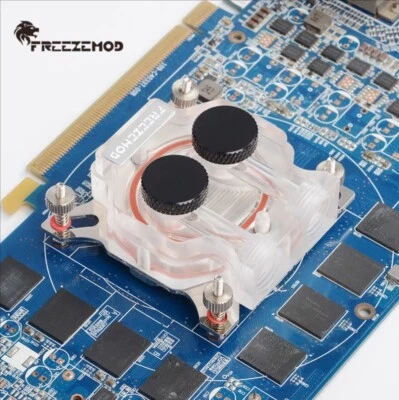 PC VGA GPU chip Hole spacing 43-53mm 1/4G Water cooling block Acrylic copper - Image 1 of 4