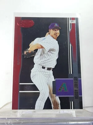 2003 Fleer Tradition Milestones #11 Randy Johnson Arizona Diamondbacks Red /150 - Image 1 of 2