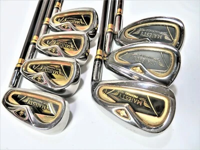 MARUMAN MAJESTY PRESTIGIO GOLD PREMIUM 7PC R-flex Irons set Golf NWO - Image 1 of 4
