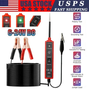 12V 24V Car Auto Electrical Power Circuit Tester Probe 2 Meter Diagnostic Tools - Picture 1 of 11