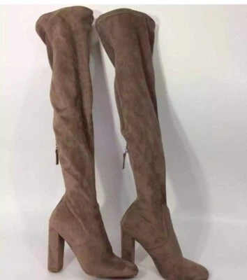 Steve Madden Women's 8.5 Emotions Taupe Over The Knee Boots - Image 1 of 4