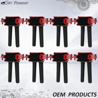 8X Ignition Coils Pack For 5.7L Dodge Durango Charger Jeep Ram Chrysler V8 UF504 - Imagem 1 de 4