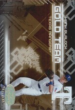 2005 Leaf Certified Materials Gold Team #8 Hank Blalock