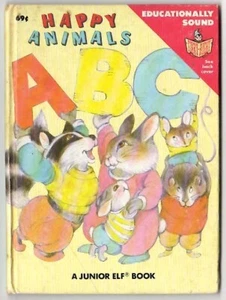 GLÜCKLICHE ANTIERE ABC ~ 1988 illustriertes Kinderbuch von Junior Elf - Bild 1 von 2