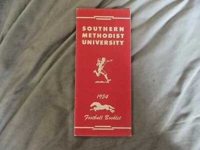 1954 SMU FOOTBALL MEDIA GUIDE Yearbook RAYMOND BERRY Program FORREST GREGG AD - Image 1 of 4