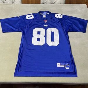 Reebok Jeremy Shockey #80 New York Giants Jersey Men's Large Navy Blue Stitched - Picture 1 of 13