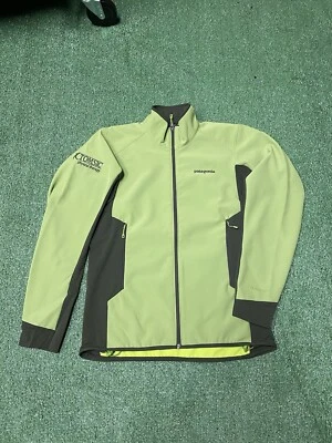 Chaqueta Patagonia Adze Híbrida Verde Talla Pequeña Cremallera Completa Bordada Suave Foto 1 de 4