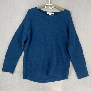 Jersey Seasalt Cornwall para mujer 6 suéter azul manga larga mezcla de lana afrutado - Imagen 1 de 15