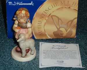 Goebel Hummel Figurine "Springtime Friends" #2230 With Box - Girl With Baby Lamb - Picture 1 of 12