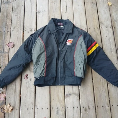 Vintage 90s Y2K Crown GWRRA Gold Wing Peg Men's Xxl Motorcycle Varsity Jacket - Image 1 of 4