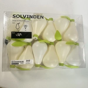 IKEA Solvinden Pear Shape String Light Covers 12 Pack White Green New Sealed - Picture 1 of 6