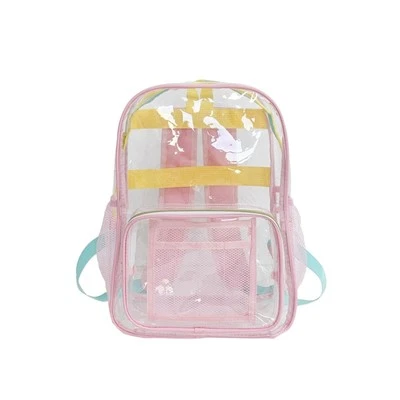 Mochila Grande Transparente PVC Plástico Mochila Duradera Transparente Bolsa de Libros Ver... Foto 1 de 4