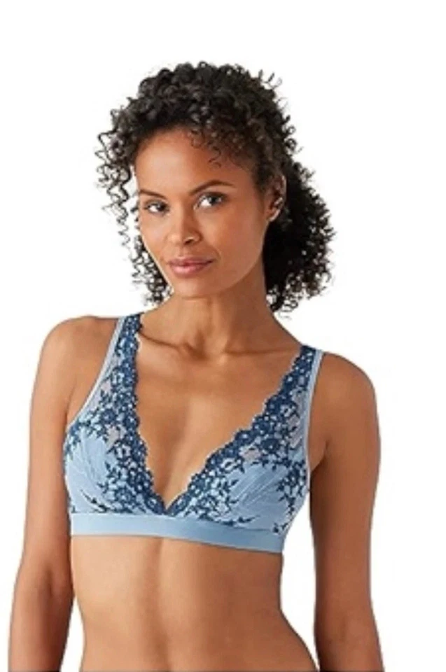 WACOAL 38 852191 Winward Blue / Titan EMBRACE LACE Wire Bralette