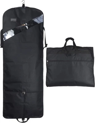 66'' Tri-fold Extra Long Dress Garment Bag, Premium & 66 inches, Black  - Image 1 of 4